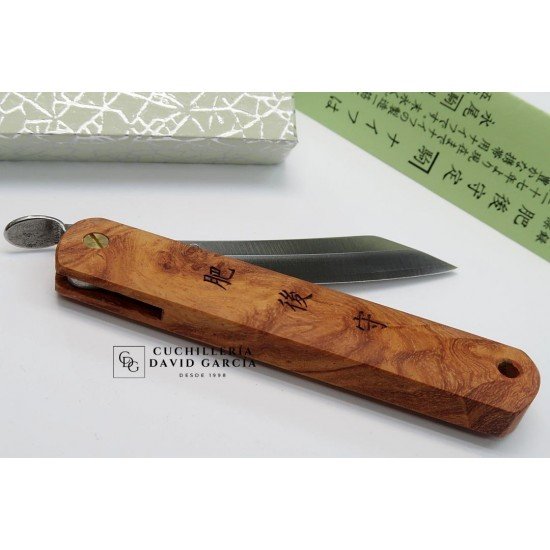 Mitsuo Nagao Higonokami VG10 Mango de Madera de Membrillo Mitsuo Nagao Higonokami VG10 Mango de Madera de Membrillo