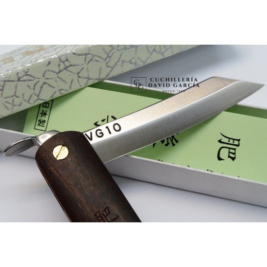 Mitsuo Nagao Higonokami VG10 Mango de Madera del desierto Mitsuo Nagao Higonokami VG10 Mango de Madera del desierto