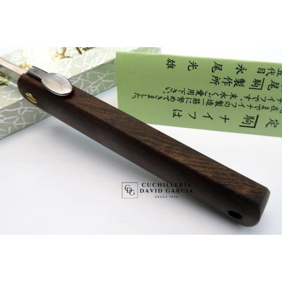 Mitsuo Nagao Higonokami VG10 Mango de Madera del desierto Mitsuo Nagao Higonokami VG10 Mango de Madera del desierto