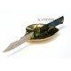 Douk-Douk® 815GMI-PAON Mango decorativo de plumaje de Pavo Real Douk-Douk® 815GMI-PAON Mango decorativo de plumaje de Pavo Real