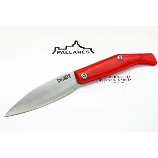 Pallarès Common Knife Red Color Stainless Steel Nº1