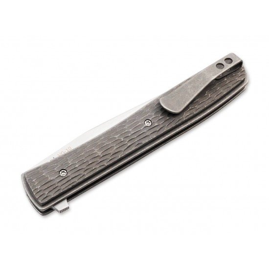 Boker Plus Urban Trapper Jigged Titanio 01BO476 Boker Plus Urban Trapper Jigged Titanio 01BO476