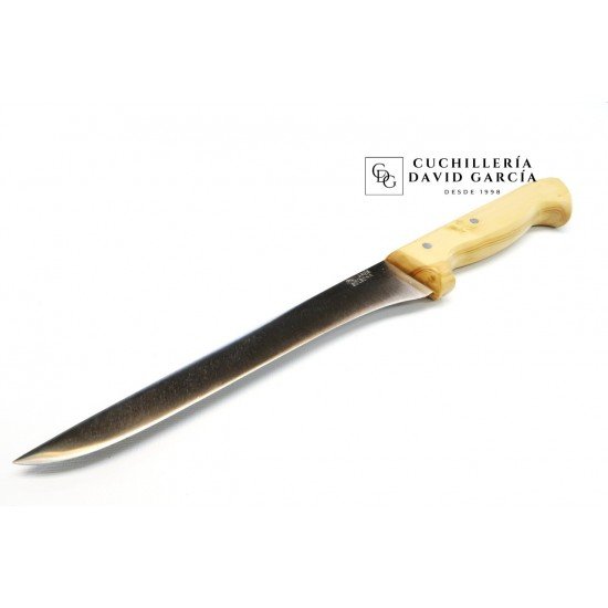 Cuchillo Pallarès Deshuesador Acero Carbono Mango Madera de Boj 18 cm