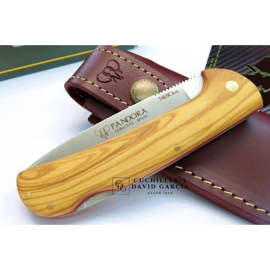 Cudeman 388-LF Pandora Acero Bohler N690CO Madera de Olivo + Funda