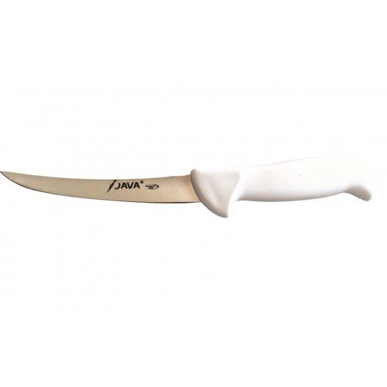 Java Cuchillo Deshuesador Hoja inyectada curva flexible blanco 15 cm Java Cuchillo Deshuesador Hoja inyectada curva flexible blanco 15 cm