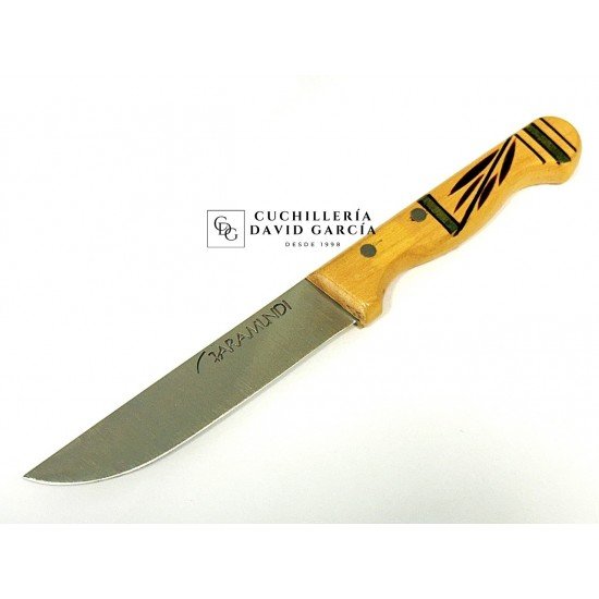 Cuchillo Taramundi Mesa 10 cm Madera Boj Decorado Tradicional en Verde Cuchillo Taramundi Mesa 10 cm Madera Boj Decorado Tradicional en Verde