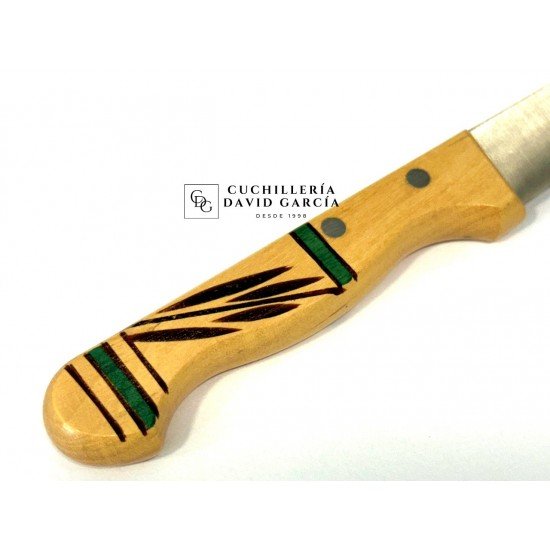 Cuchillo Taramundi Mesa 10 cm Madera Boj Decorado Tradicional en Verde Cuchillo Taramundi Mesa 10 cm Madera Boj Decorado Tradicional en Verde