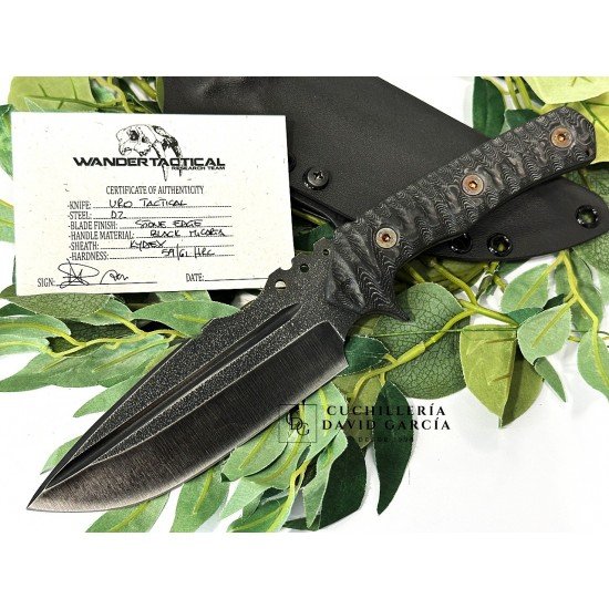 Wander Tactital Uro Tactical Stone Edge Micarta Negra Wander Tactital Uro Tactical Stone Edge Micarta Negra