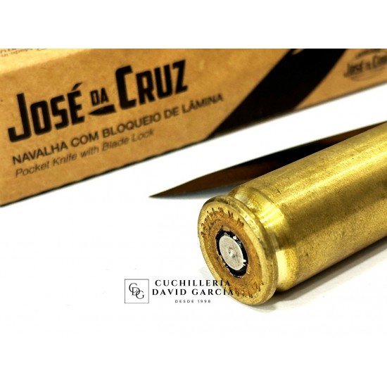 José da Cruz Casquillo de Bala de latón Bloqueo 8,5 cm José da Cruz Casquillo de Bala de latón Bloqueo 8,5 cm