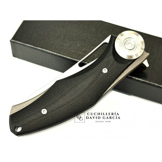 Iakue Delta Dark G10 negro Acero D2 11081 Iakue Delta Dark G10 negro Acero D2 11081
