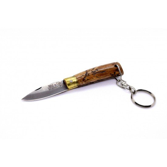 José da Cruz Mini Llavero Madera de Olivo 5,3 cm Acero Inoxidable 75532 José da Cruz Mini Llavero Madera de Olivo 5,3 cm Acero Inoxidable 75532