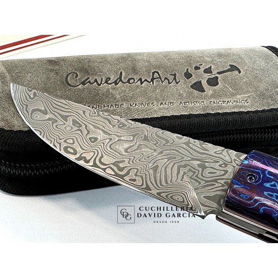 CavedonArt Jabalí Red Acero Damasteel Hueso CavedonArt Jabalí Red Acero Damasteel Hueso