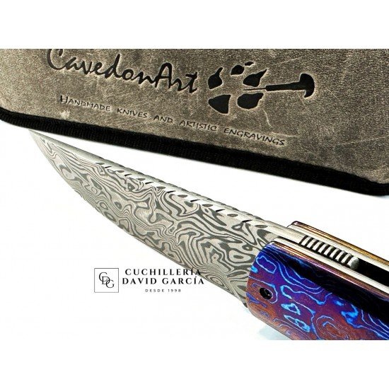 CavedonArt Jabalí Red Acero Damasteel Hueso CavedonArt Jabalí Red Acero Damasteel Hueso