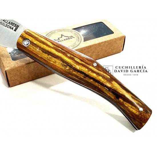 Pallarès Busa Stabilized Wood Yellow Stainless Steel