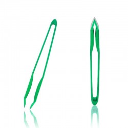 Pinza depilar Rubis Switzerland sesgada color verde  3K117P