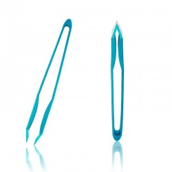 Pinza depilar Rubis Switzerland sesgada color Tifanny Azul  3K118P