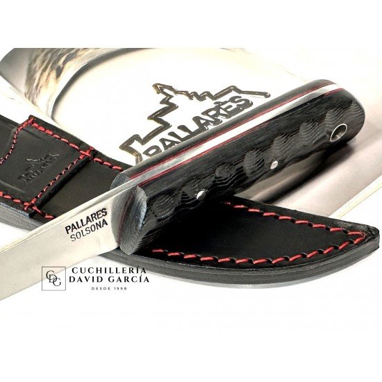 Pallares  Machete Carnivoro Nº8 Micarta Negra Acero Carbono Pallares  Machete Carnivoro Nº8 Micarta Negra Acero Carbono