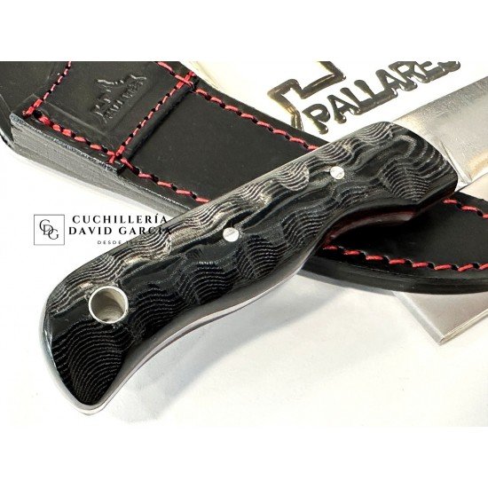 Pallares  Machete Carnivoro Nº8 Micarta Negra Acero Carbono Pallares  Machete Carnivoro Nº8 Micarta Negra Acero Carbono
