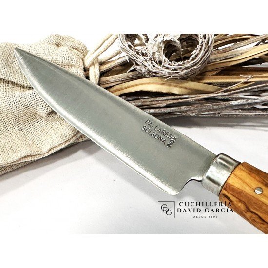Cuchillo Cocina Pallarès Acero Inox con Mango de Olivo 10 cm Cuchillo Cocina Pallarès Acero Inox con Mango de Olivo 10 cm