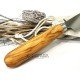 Cuchillo Cocina Pallarès Acero Inox con Mango de Olivo 12 cm Cuchillo Cocina Pallarès Acero Inox con Mango de Olivo 12 cm