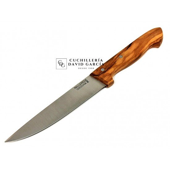 Pallarès Cuchillo de cocina con mango de olivo Pallarès Cuchillo de cocina con mango de olivo