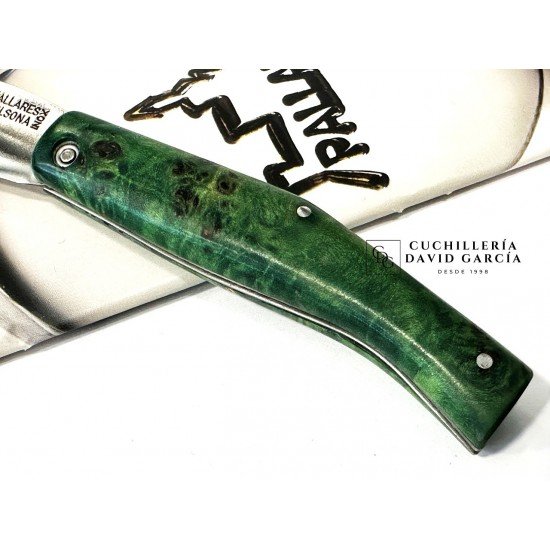 Pallarès Busa Madera Estabilizada Verde  Acero Inoxidable