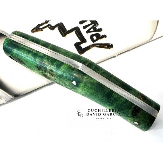 Pallarès Busa Madera Estabilizada Verde  Acero Inoxidable