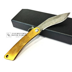 Navaja HigonoKami Kukri  Acero Damasco 71 Capas 
