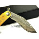 Navaja HigonoKami Kukri  Acero Damasco 71 Capas 