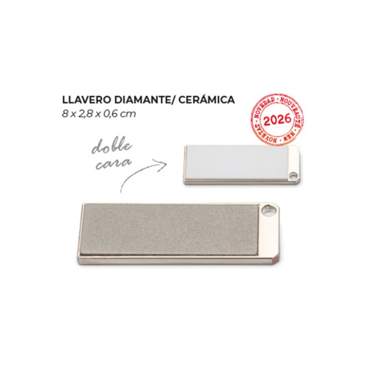 Afilador Pallares llavero diamante / ceramica 8 x 2,8 x 0,6 cm 
