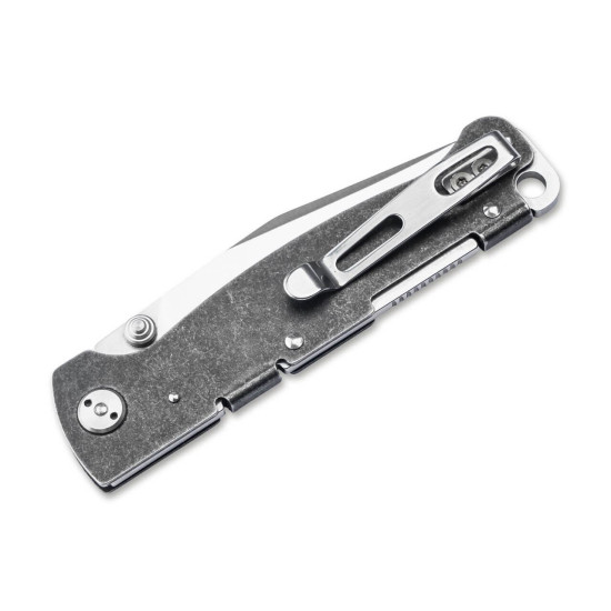 Böker Plus Atlas Backlock Clip Point TS Acero D2 - 01BP0065