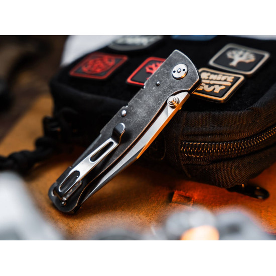 Böker Plus Atlas Backlock Clip Point TS Acero D2 - 01BP0065