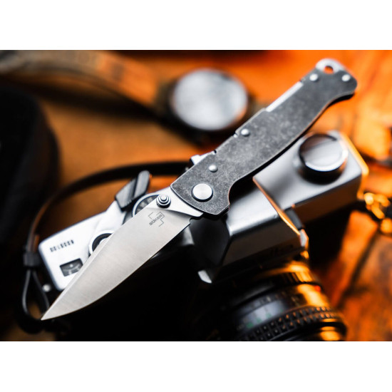 Böker Plus Atlas Backlock Clip Point TS Acero D2 - 01BP0065