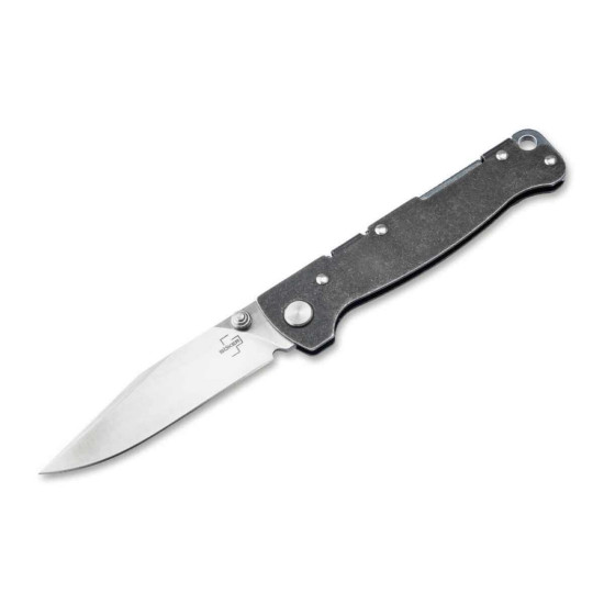 Böker Plus Atlas Backlock Clip Point TS Acero D2 - 01BP0065