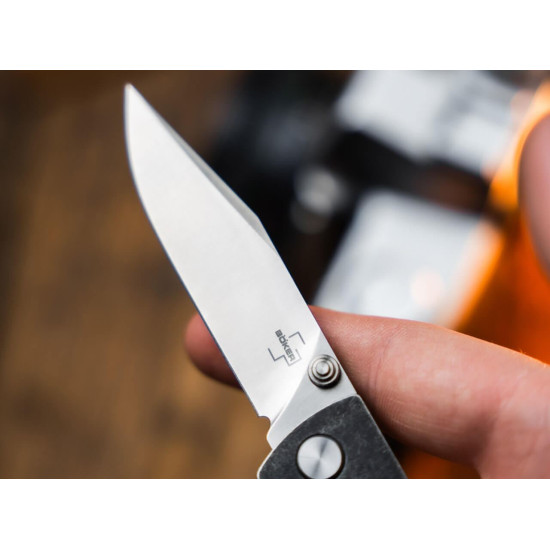 Böker Plus Atlas Backlock Clip Point TS Acero D2 - 01BP0065