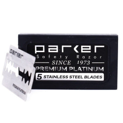 Hojas de Afeitar Doble Filo Parker Platinum  Pack de 5 Unidades unidades 8095687