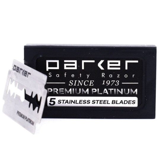 Hojas de Afeitar Doble Filo Parker Platinum  Pack de 5 Unidades unidades 8095687