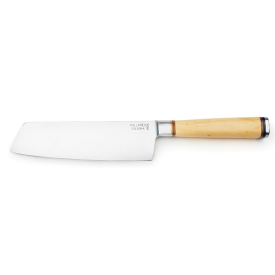 Pallarès Cuchillo Usuba  Forjado Madera de Boj  17,5 cm