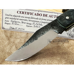 Ricardo Padin Navaja Artesanal Acero carbono -  Madera Estabilizada