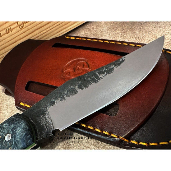 Ricardo Padin Navaja Artesanal Acero carbono -  Madera Estabilizada