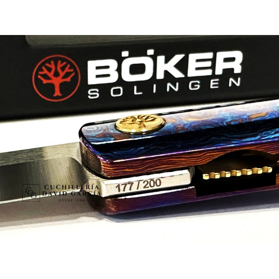 Boker BRLW Mokuti Edición Limitada Mundial de tan solo 200 unidades - Acero MagnaCut - Mango Mokuti  Ref, 110674