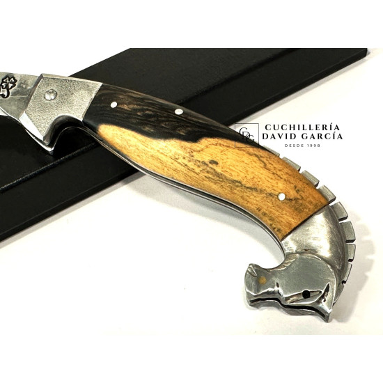 Lombo Do Ferreiro Falcata Caballo Tallado Acero 14C28