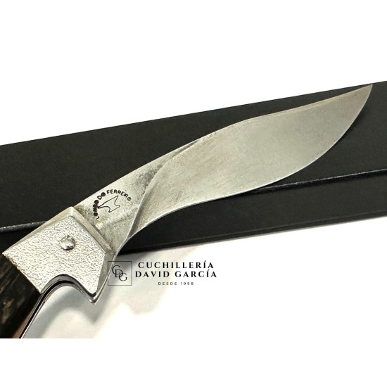 Lombo Do Ferreiro Falcata Caballo Tallado Acero 14C28