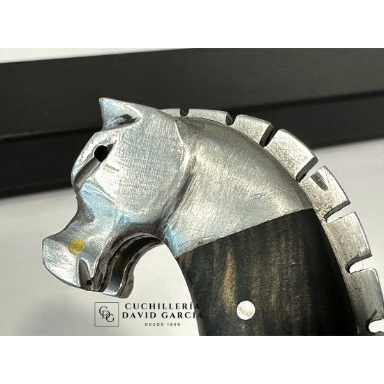Lombo Do Ferreiro Falcata Caballo Tallado Acero 14C28