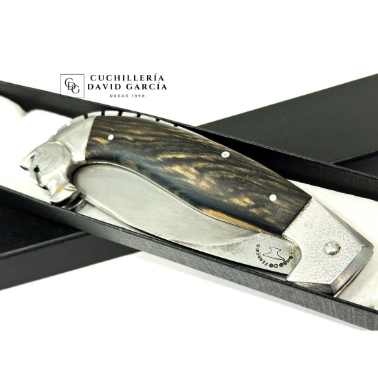 Lombo Do Ferreiro Falcata Caballo Tallado Acero 14C28