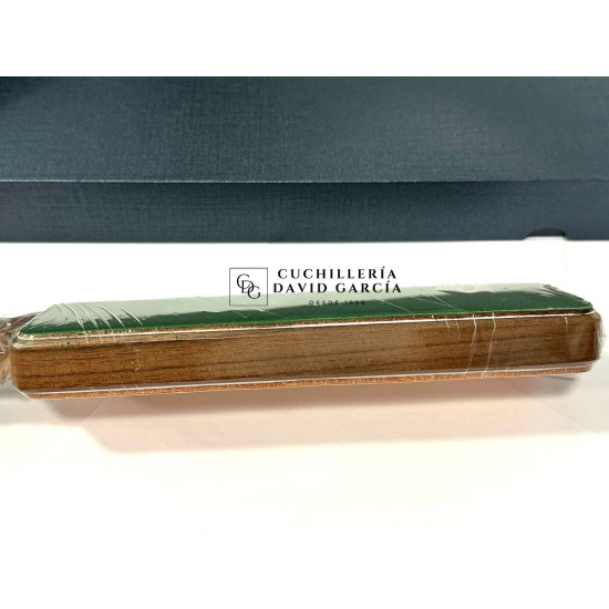 Pallarès Asentador doble cara de cuero Mango de Madera.