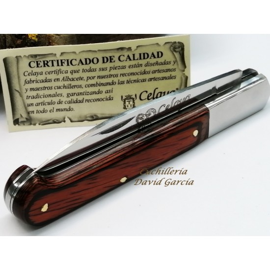Celaya Cabritera Madera Prensada Roja Virola Acero Inox 2302-VI/R Celaya Cabritera Madera Prensada Roja Virola Acero Inox 2302-VI/R
