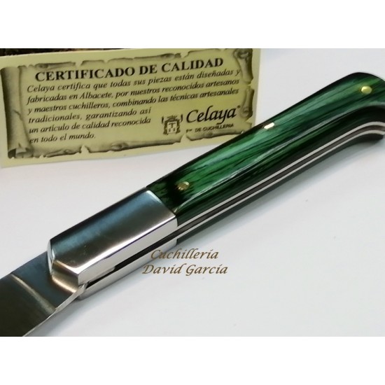 Celaya Cabritera Madera Prensa Verde Virola Acero Inox 2302-VI/V Celaya Cabritera Madera Prensa Verde Virola Acero Inox 2302-VI/V
