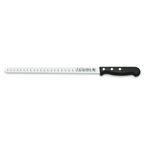 Cuchillo Jamonero Alveolado 3 Claveles  00965