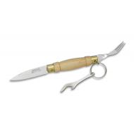 Man navaja con tenedor y abridor Inox 14011